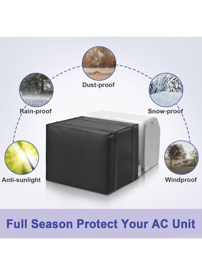 غطاء مكيف هواء فاخر مقاوم للماء والغبار، مناسب لجميع وحدات التكييف الخارجية بقدرة 1.5 حصان، تصميم عملي يناسب جميع الموديلات - Image 2